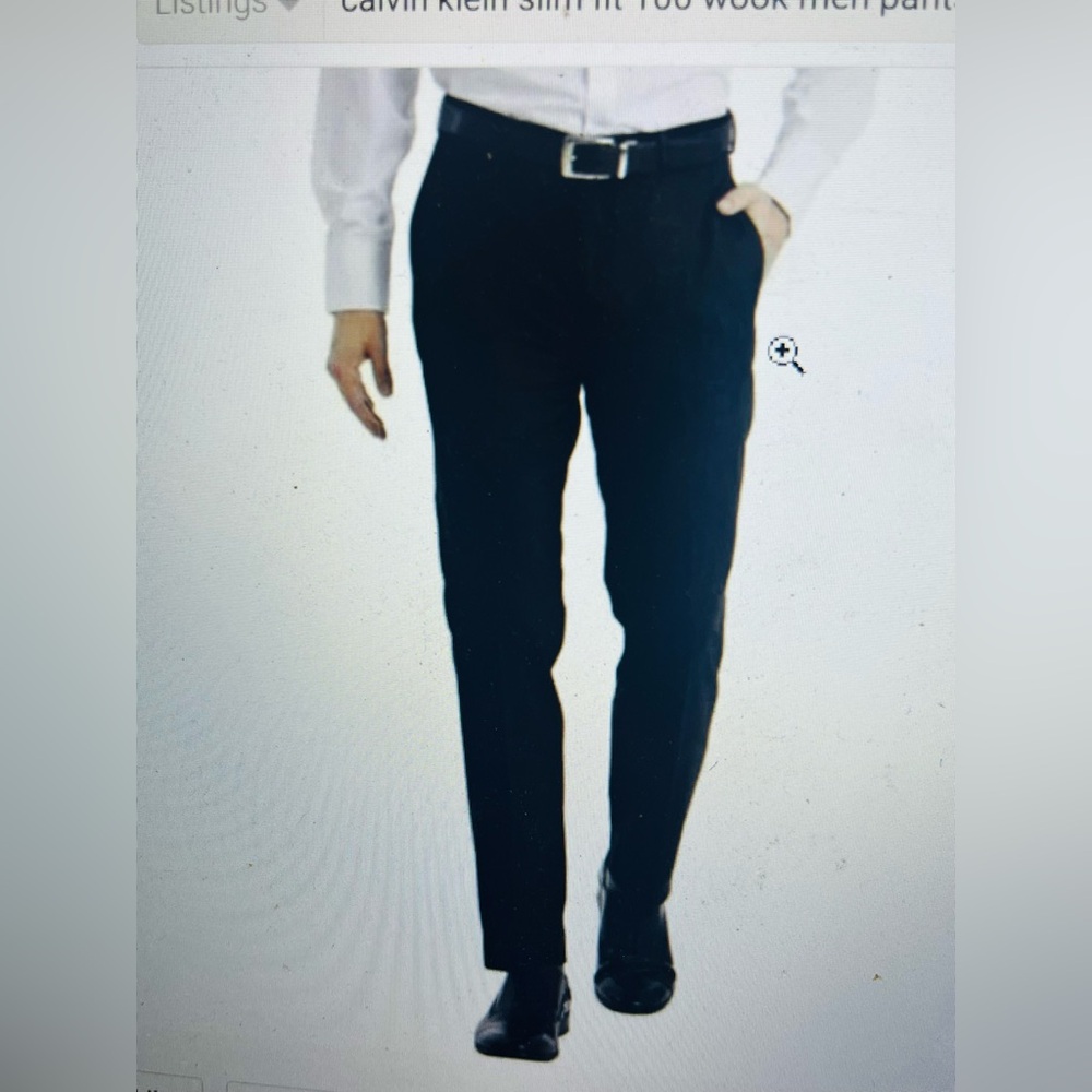 Calvin Klein Men's Black Dress Pants. Slim fit 36/32